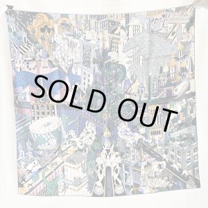 画像: エルメス　ANIMAPOLIS カレ90 003275S NA/BLEU/GRIS/VIEUX RO