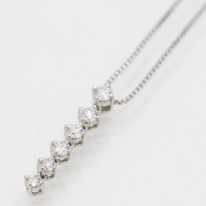 画像: タサキ　PT900/850 ダイアイリペンダントネックレス 0.55ct 5.30g