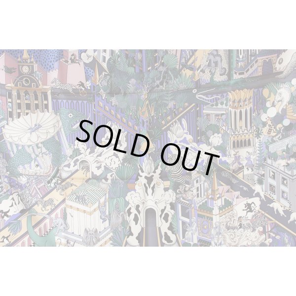 エルメス　ANIMAPOLIS カレ90 003275S NA/BLEU/GRIS/VIEUX RO　拡大(2)