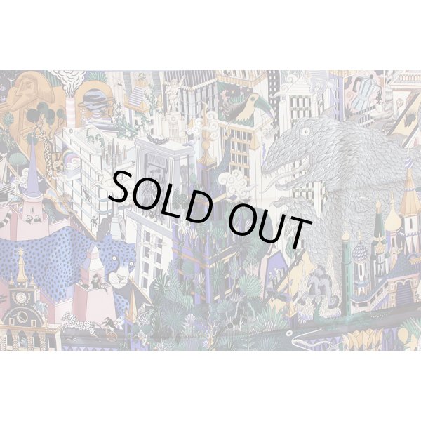 エルメス　ANIMAPOLIS カレ90 003275S NA/BLEU/GRIS/VIEUX RO　拡大