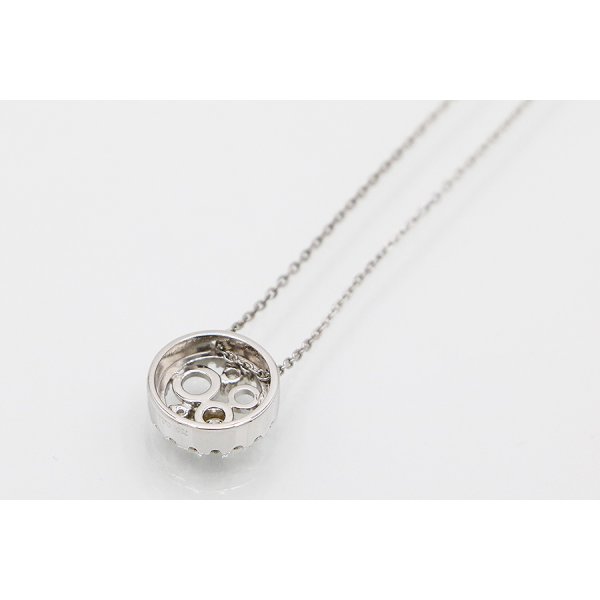 タサキ　K18WG ダイアイリペンダントネックレス 0.24ct 3.80g　裏面