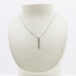 タサキ　PT900/850 ダイアイリペンダントネックレス 0.55ct 5.30g　装着イメージ