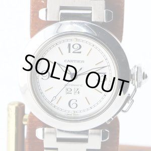 画像: カルティエ パシャC ビックデイト W31044M7 白文字盤