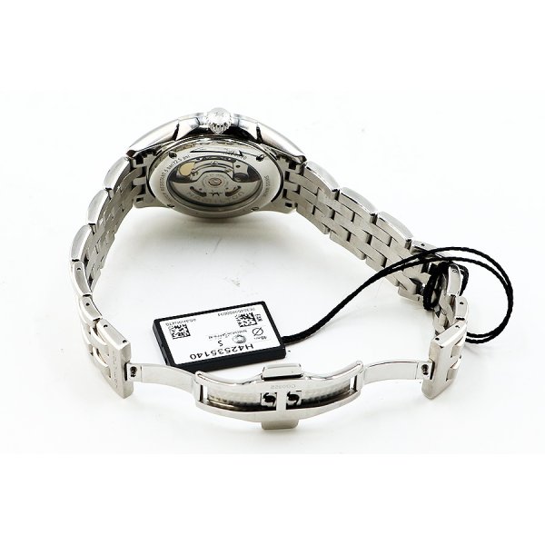 ハミルトン　ジャズマスター　Ｈ４２５３５０　紺文字盤　ローマンインデックス　ブレス