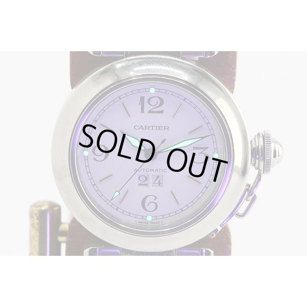 カルティエ　パシャＣ　ビックデイト　Ｗ３１０４４Ｍ７　白文字盤　ライト