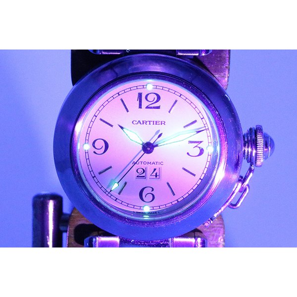 カルティエ　パシャＣ　ビックデイト　Ｗ３１０４４Ｍ７　白文字盤　ライト