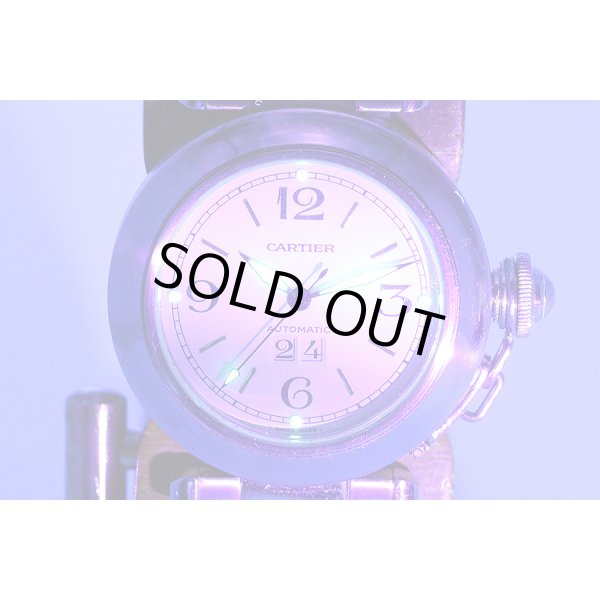 カルティエ　パシャＣ　ビックデイト　Ｗ３１０４４Ｍ７　白文字盤　ライト
