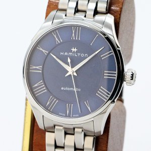 画像: ハミルトン　ジャズマスター　Ｈ４２５３５０　紺文字盤　ローマンインデックス