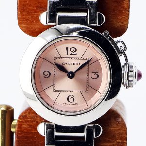 画像: カルティエ　ミスパシャ　２９７３　ピンク文字盤