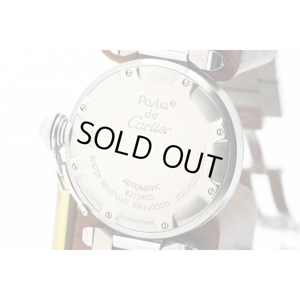 カルティエ　パシャＣ　ビックデイト　Ｗ３１０４４Ｍ７　白文字盤　裏面拡大