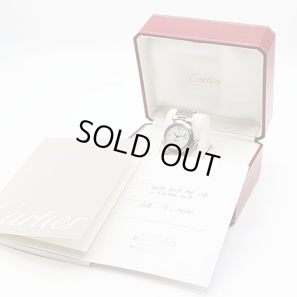 カルティエ　パシャＣ　ビックデイト　Ｗ３１０４４Ｍ７　白文字盤　箱・保証書