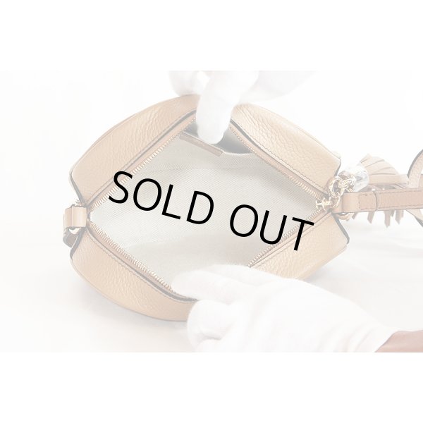 グッチ　ソーホー インターロッキングG タッセルショルダーバック 747779 213317 ベージュ　中身