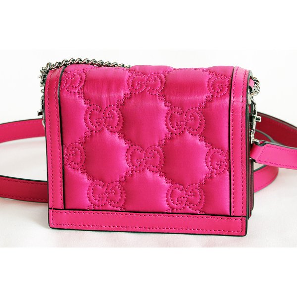 グッチ　2WAYミニショルダーバック 723777 1147 ピンク　裏面