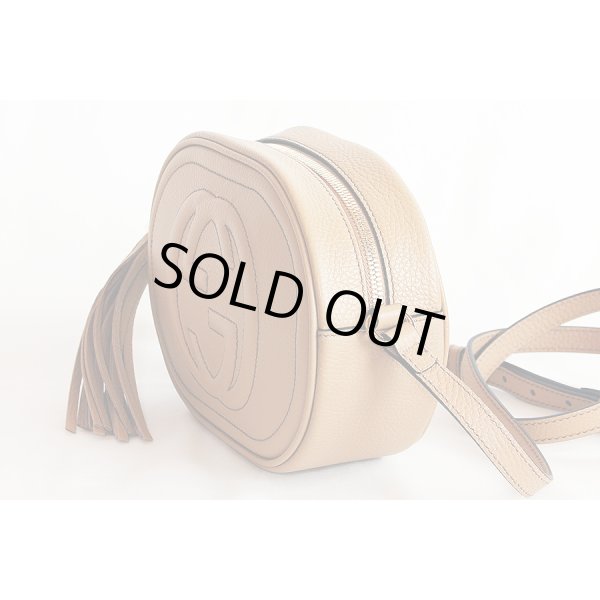 グッチ　ソーホー インターロッキングG タッセルショルダーバック 747779 213317 ベージュ　サイド