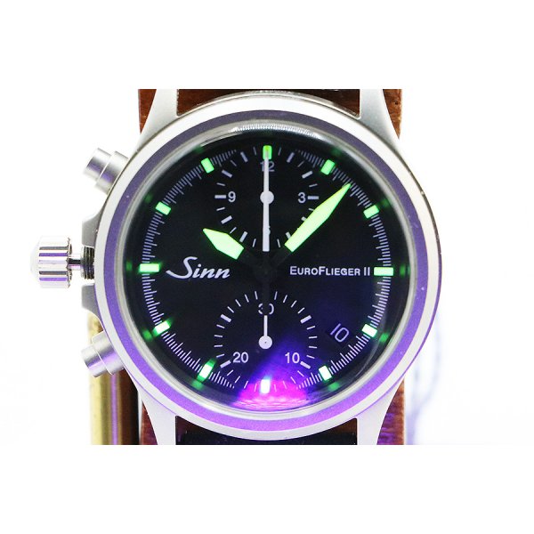 ジン　３５６　ユーロフリーガーII　黒文字盤  黄色針　ライト