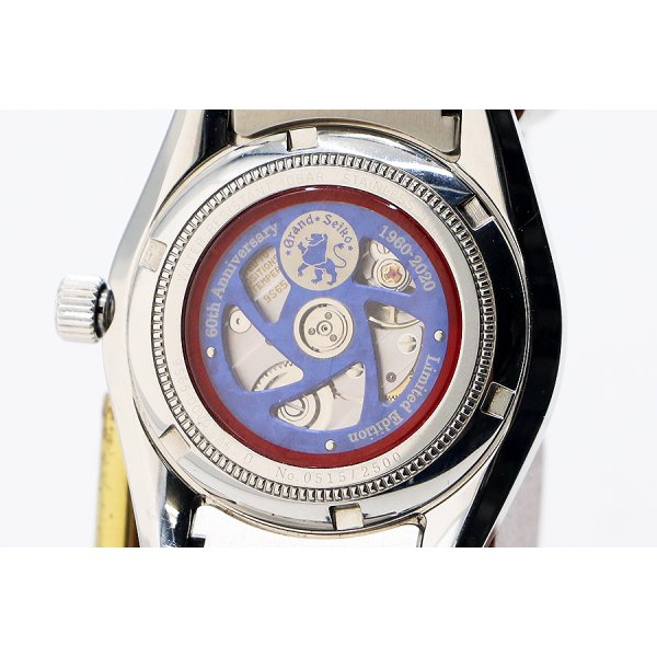 グランドセイコー　ＳＢＧＲ３２１　９Ｓ６５－００Ｖ０　紺文字盤　ＧＳ誕生６０周年限定　裏面拡大