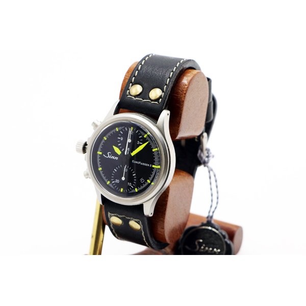 ジン　３５６　ユーロフリーガーII　黒文字盤  黄色針　サイド