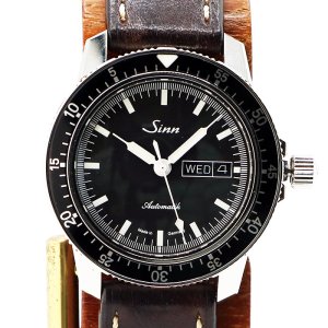 画像: ジン　パイロットウォッチ　１０４　ＳＴ．ＳＡ　黒文字盤