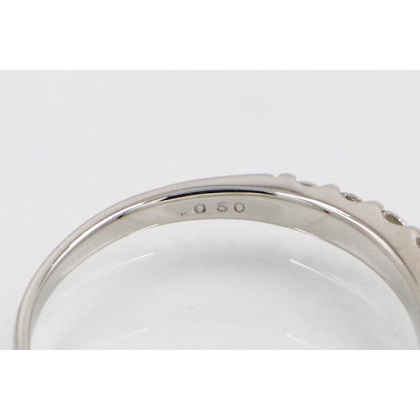 PT900 ダイアイリリング 0.50ct 2.80g　刻印(2)