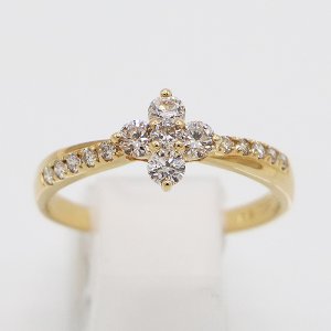 画像: K18 ダイアイリリング 0.50ct 2.10g