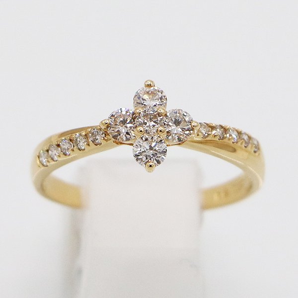 K18 ダイアイリリング 0.50ct 2.10g