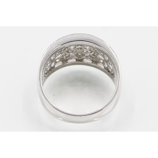 水野薫子 K18WG ダイアイリリング 0.32ct 7.00g　内側