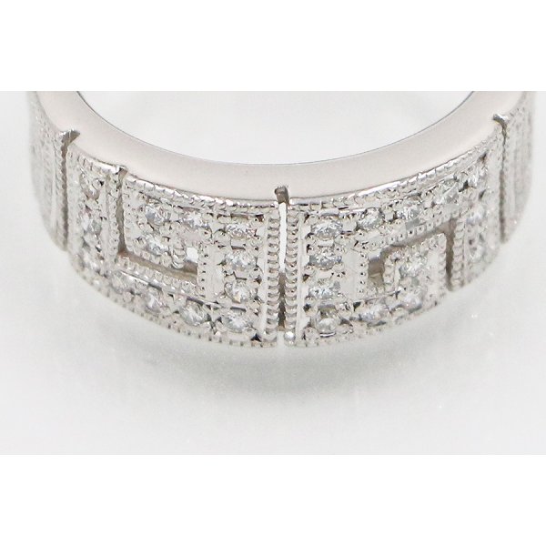 水野薫子 PT900 ダイアイリリング 0.21ct 9.20g　拡大