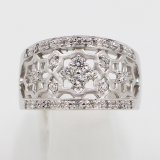画像: 水野薫子 K18WG ダイアイリリング 0.32ct 7.00g