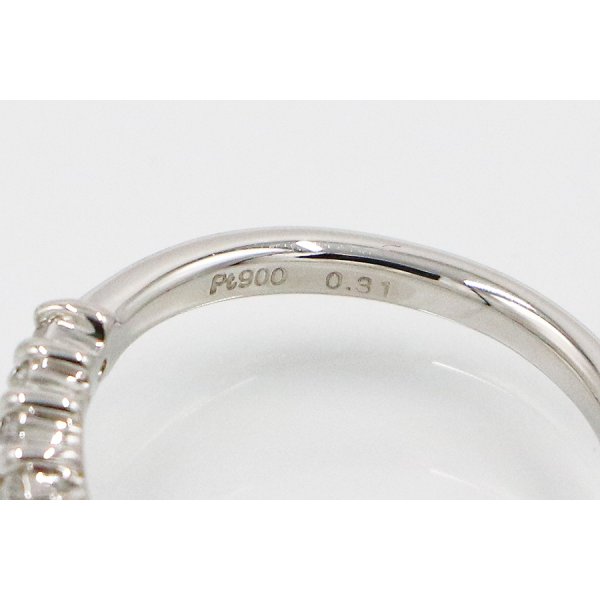 PT900 ダイアイリリング 0.31ct 4.50g　刻印