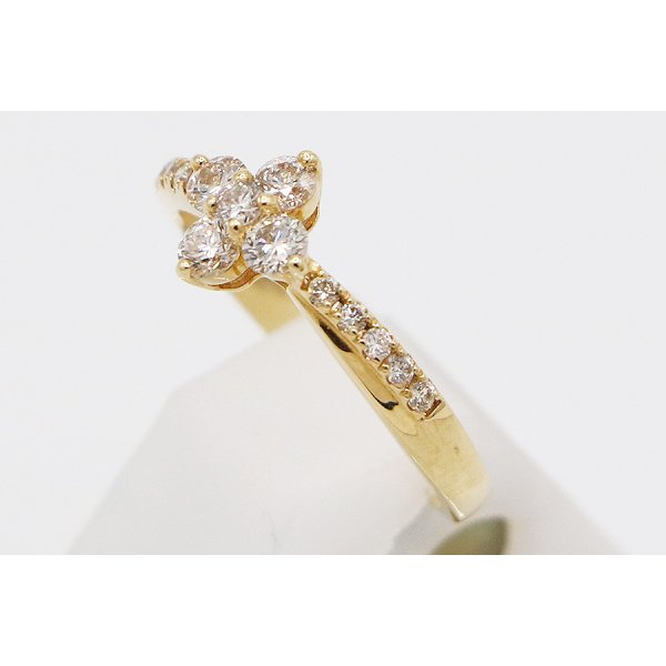 K18 ダイアイリリング 0.50ct 2.10g　サイド