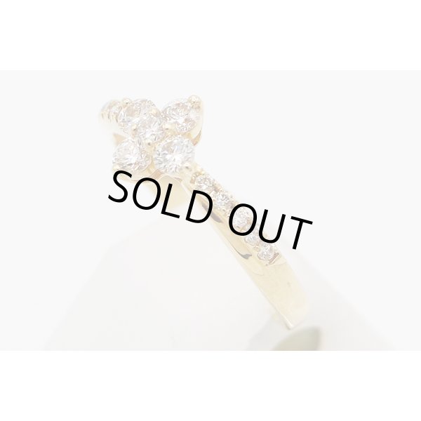 K18 ダイアイリリング 0.50ct 2.10g　サイド