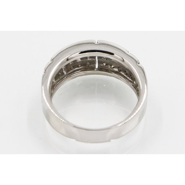 水野薫子 PT900 ダイアイリリング 0.21ct 9.20g　内側