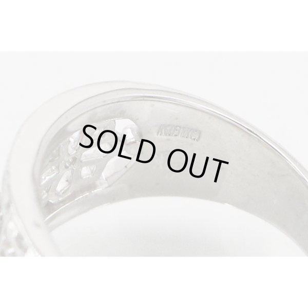 水野薫子 K18WG ダイアイリリング 0.32ct 7.00g　刻印