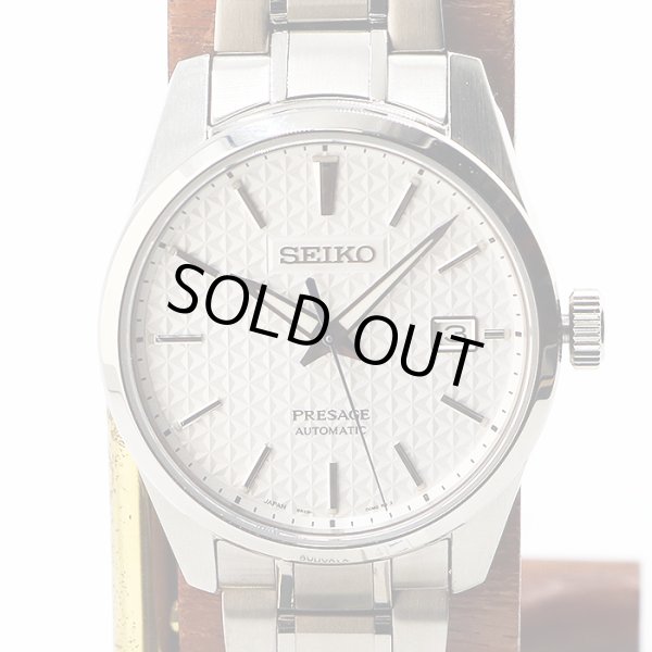 セイコー　プレサージュ　シャープエッジ　ＳＡＲＸ０７５　銀文字盤