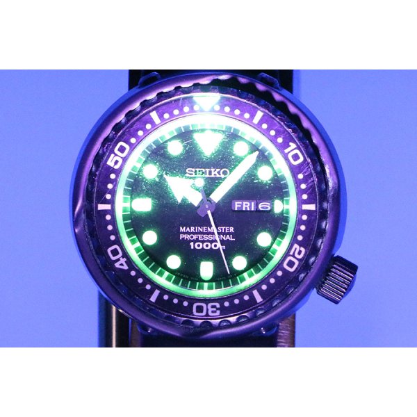 セイコー　マリンマスター１０００ｍ　ＳＢＢＮ０２５　黒文字盤 ７Ｃ４６－０ＡＨ０　ライト