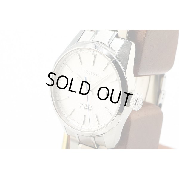 セイコー　プレサージュ　シャープエッジ　ＳＡＲＸ０７５　銀文字盤　サイド拡大