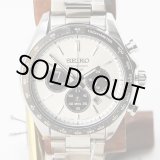 画像: セイコー　ソーラークロノ　ＳＢＰＹ１６５　銀文字盤　黒インダイアル