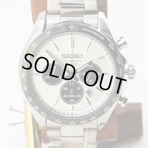 画像: セイコー　ソーラークロノ　ＳＢＰＹ１６５　銀文字盤　黒インダイアル