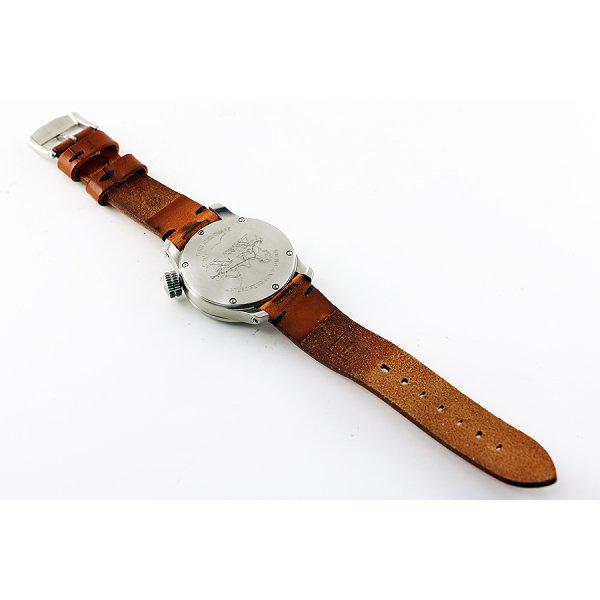 テッラチェロマーレ　ＴＣ７０４４ＡＣ３ＰＡ　フェラーリン　黒文字盤　革ベルト状態　裏面