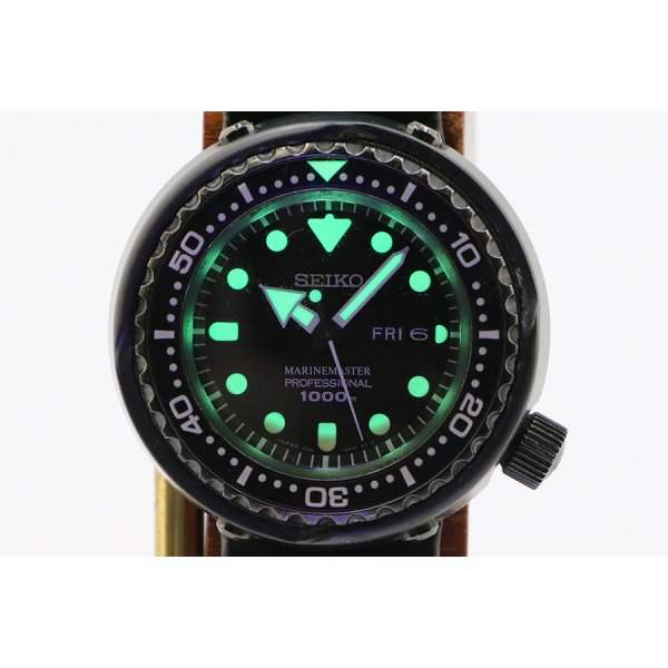 セイコー　マリンマスター１０００ｍ　ＳＢＢＮ０２５　黒文字盤 ７Ｃ４６－０ＡＨ０　ライト