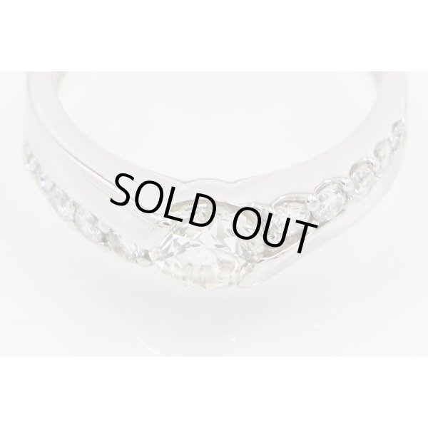 PT900 ダイアイリリング 0.700ct 0.30ct 5.10g　拡大