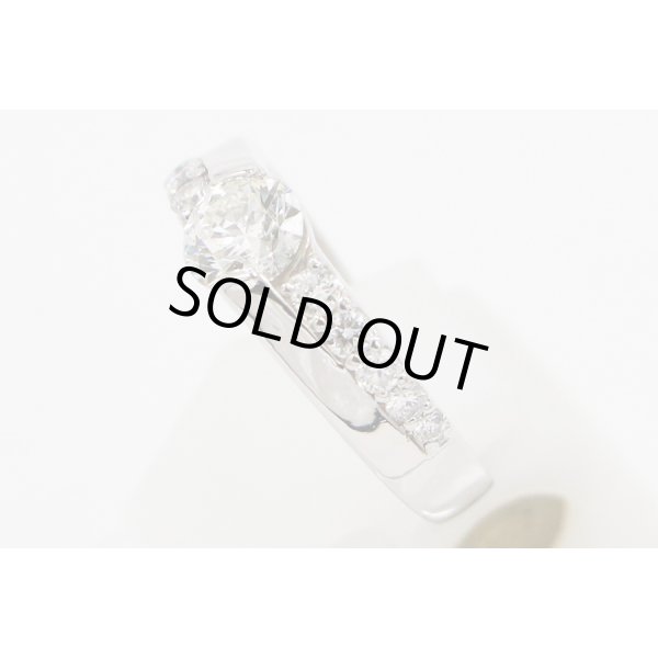 PT900 ダイアイリリング 0.700ct 0.30ct 5.10g　サイド