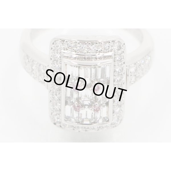 PT900 ダイアイリリング 1.00ct 0.58ct 9.10g　拡大