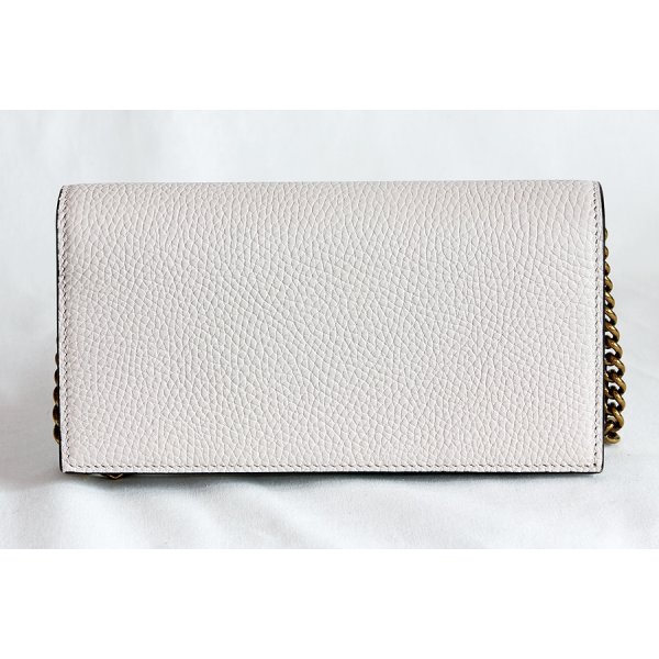 グッチ　インターロッキングG チェーンウォレット 746056 149 アイボリー　裏面