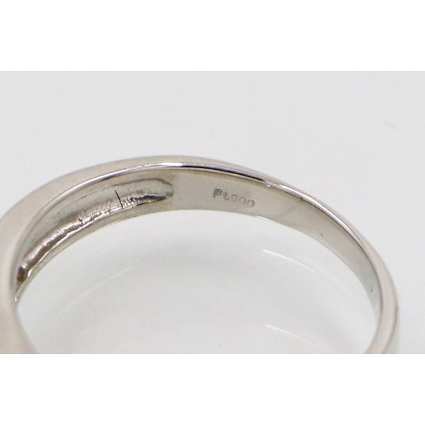 PT900 ダイアイリリング 0.700ct 0.30ct 5.10g　刻印