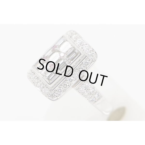 PT900 ダイアイリリング 1.00ct 0.58ct 9.10g　サイド