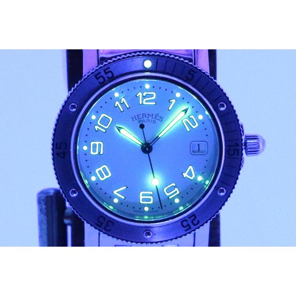 エルメス　クリッパーダイバー３８　ＣＬ７．７１０　白文字盤　ライト