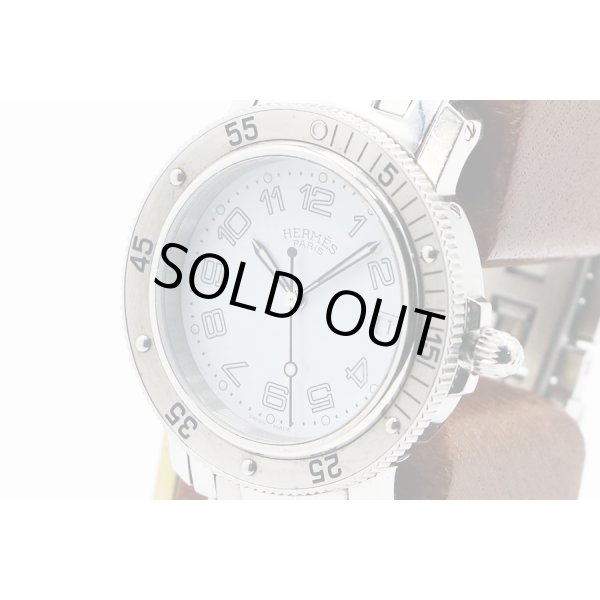 エルメス　クリッパーダイバー３８　ＣＬ７．７１０　白文字盤　サイド拡大