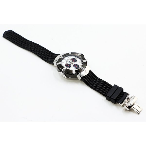 シャリオール　セルティカ　ＣＥＬＴ４４　シェル文字盤　黒インダイアル　ラバーベルト状態　表面