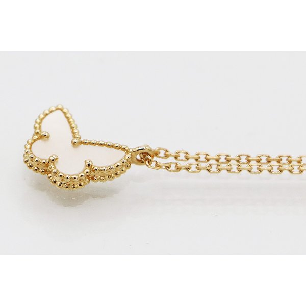 ヴァンクリーフ＆アーペル　750YG スウィート パピヨンペンダントネックレス 3.00g　サイド